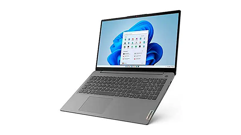 imagem de um notebook Lenovo IdeaPad S145 na cor cinza