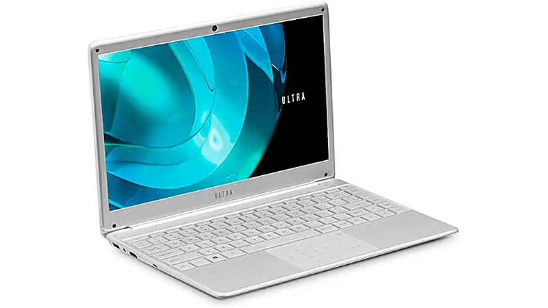 imagem de um notebook Ultra UB422 na cor prata