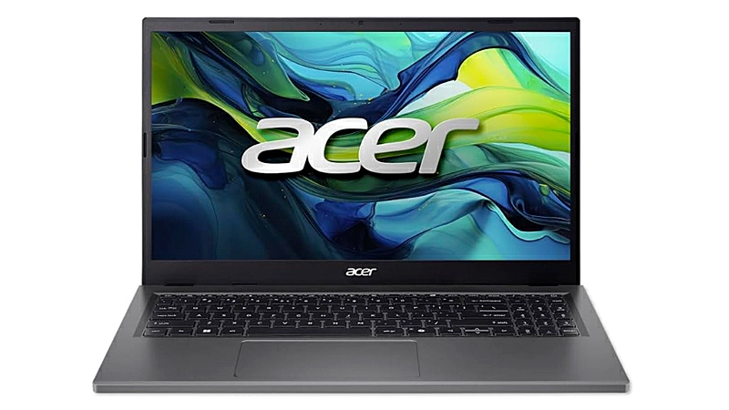 imagem de um notebook Acer na cor prata