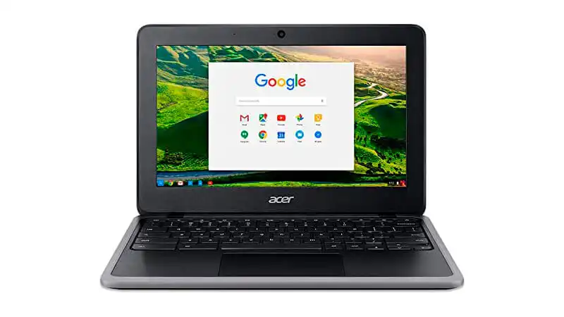 imagem de um Chromebook na cor preta