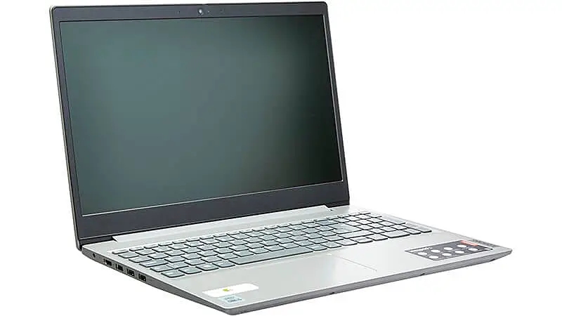imagem de um notebook Lenovo na cor prata