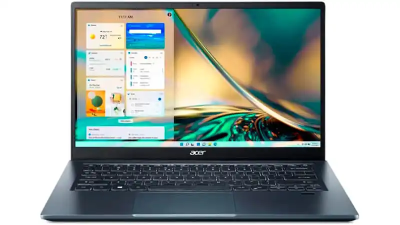 imagem de um notebook para escritório Acer Swift na cor grafite