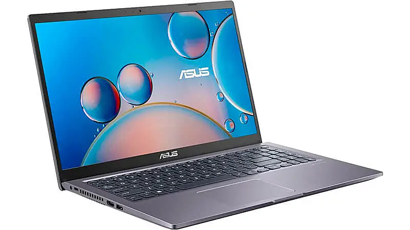 imagem de um notebook para escritório Asus na cor cinza