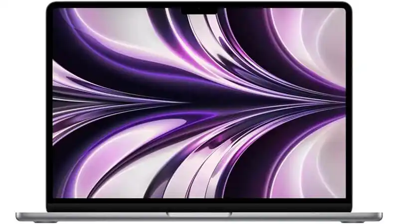 imagem de um MacbookAir de 13 polegadas na cor prata