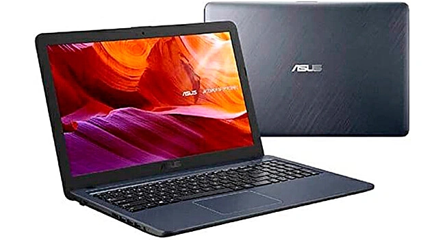 foto do notebook Asus VivoBook na cor grafite