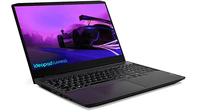 foto do notebook Lenovo Ideapad Gaming i3 na preta