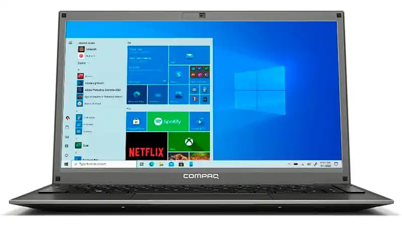 Notebook Positivo Compaq Presario imagem de um notebook Positivo Compaq Presario na cor cinza