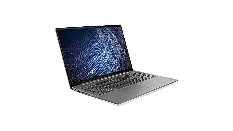 imagem de um notebook Lenovo IdeaPad na cor cinza