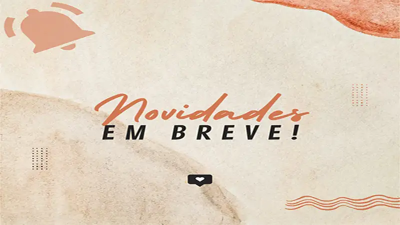 Imagem de novidades chegando publicação para postar no feed