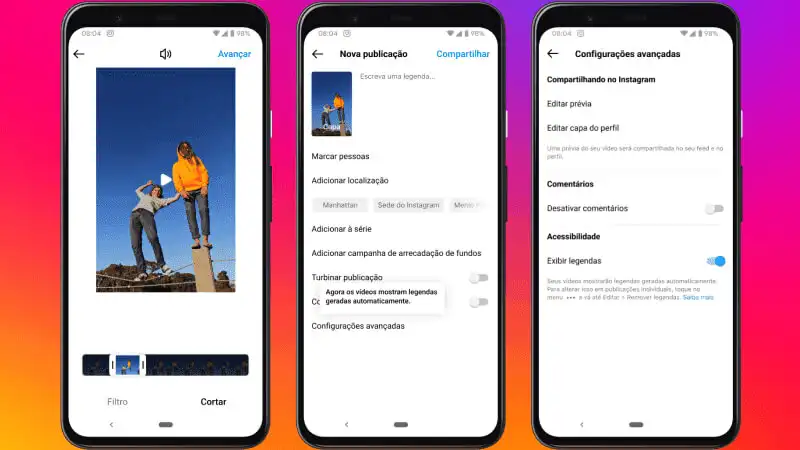 Novidades Instagram Captura de tela do Instagram