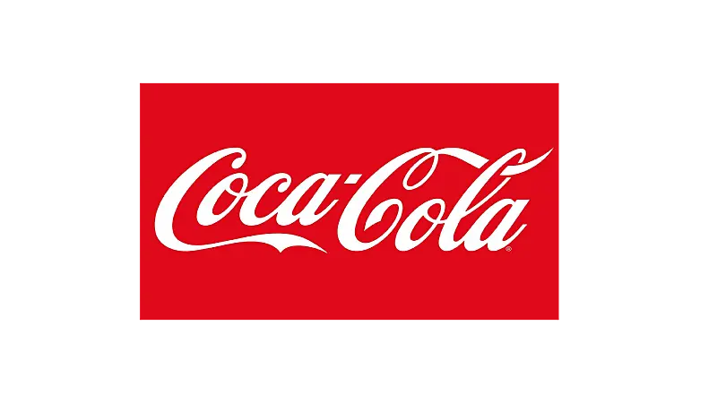 Logo da marca de refrigerantes Coca-Cola