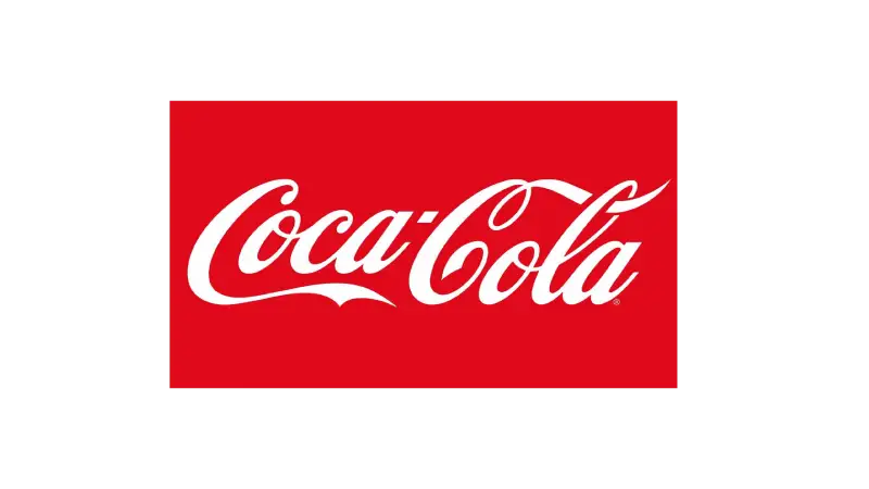 Logo da marca de refrigerantes Coca-Cola