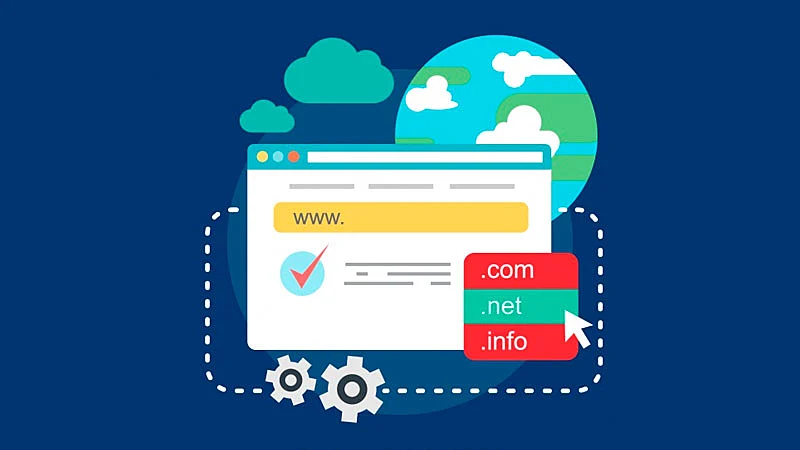 Página de um veríficador de nome de domínio de sites