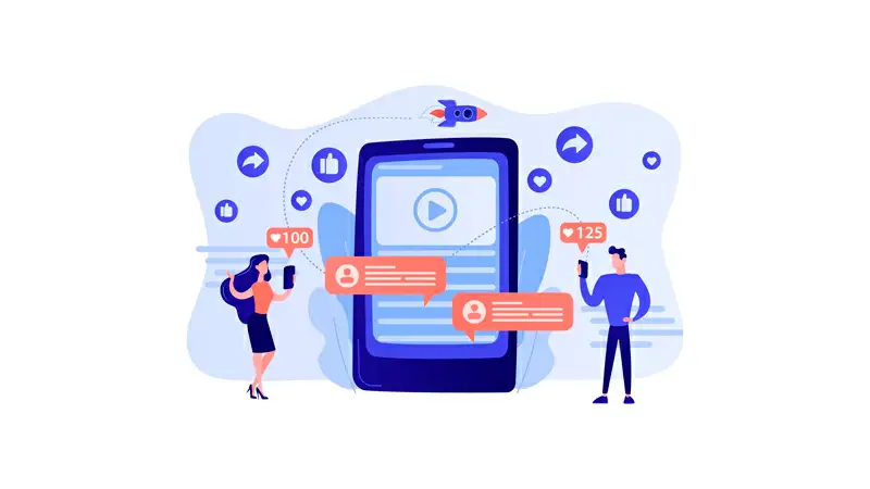 Grupo de pessoas usando o IGTV