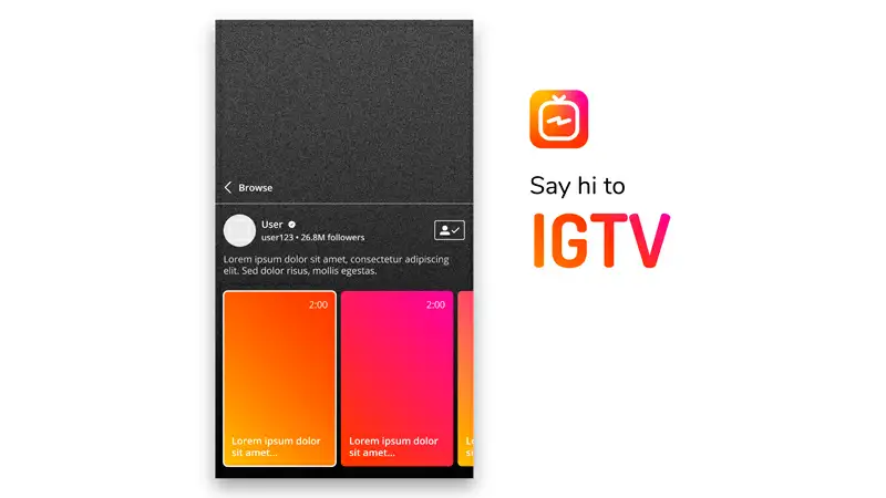 Medidas para capa do IGTV