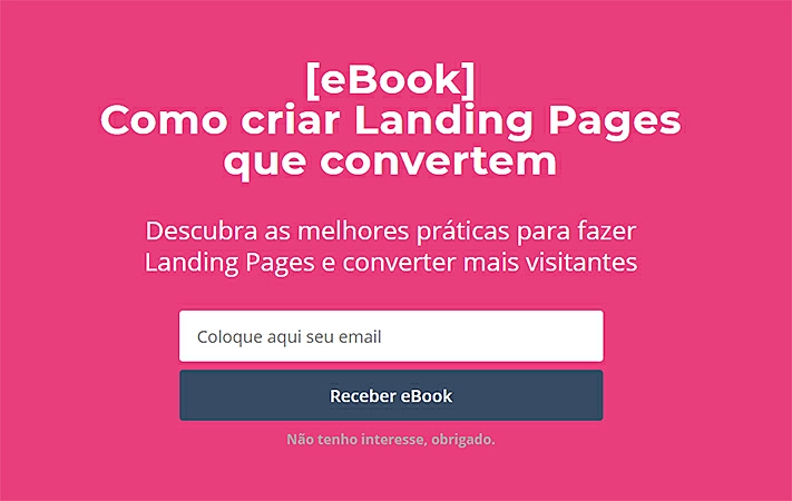 Exemplo de Landing Page da Resultados Digitais