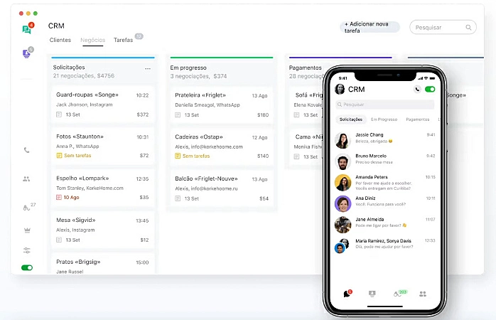 captura de tela do JivoChat