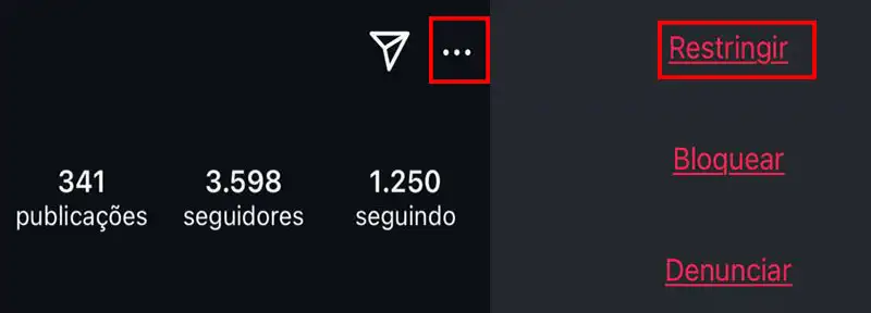 captura de tela do Instagram