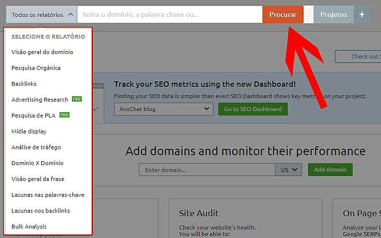 Relatórios analíticos
