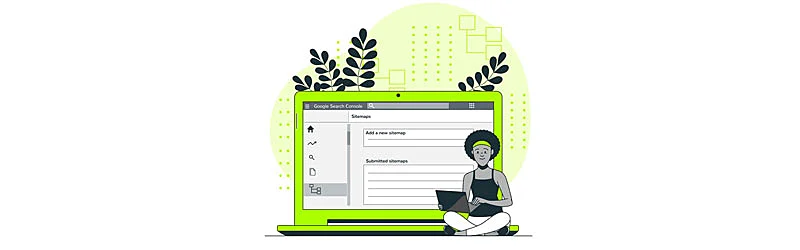Profissional ajustando configurações de sitemap