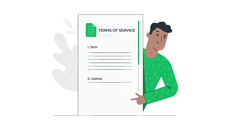 Imagem vetorizada de um homem atrás de um SLA