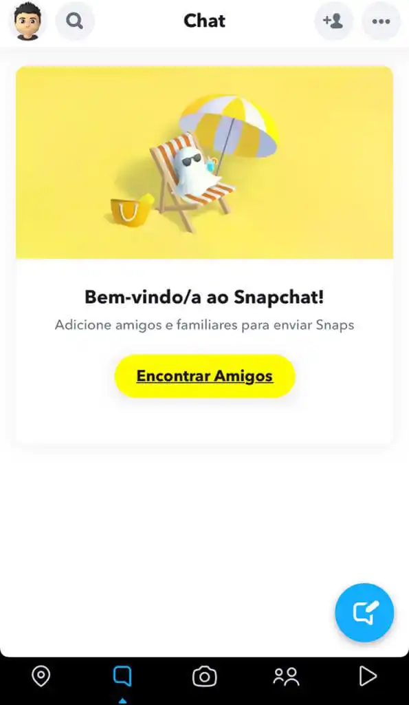 Captura de tela do Snapchat