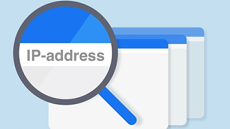 lupa que busca una dirección IP