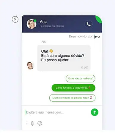 captura de tela jivochat