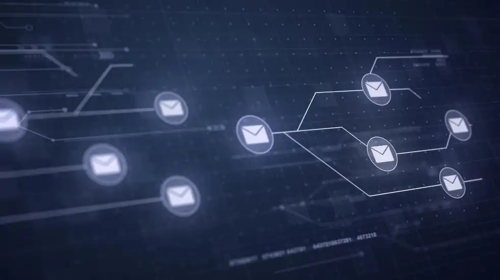 Outreach Marketing Foto con íconos de email marketing