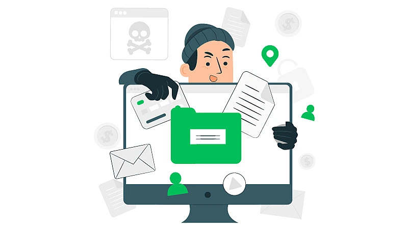 Imagen de un ladrón de información 