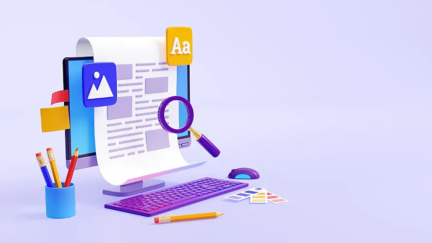 Ilustración de una búsqueda en un texto