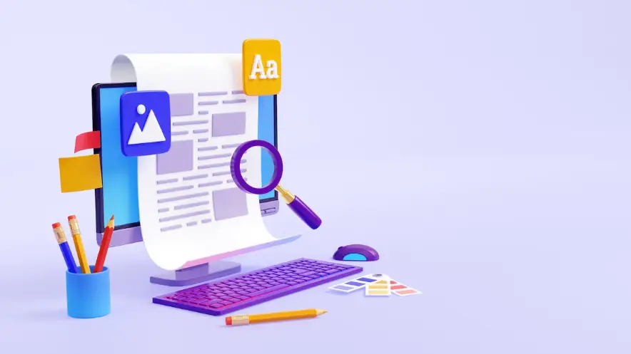 Ilustración de una búsqueda en un texto