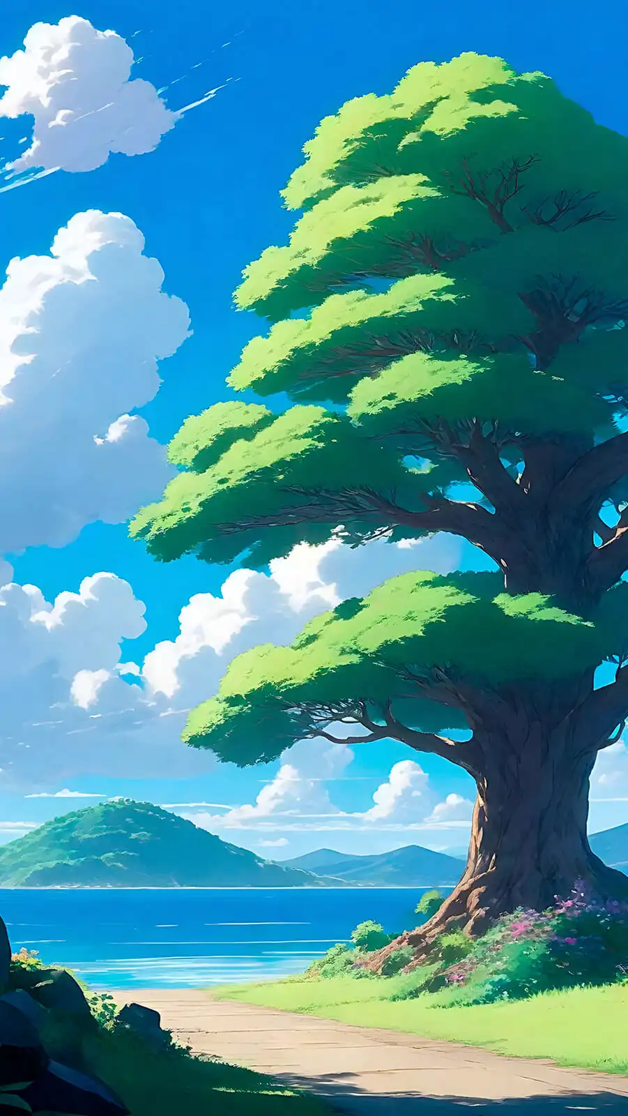 papel de parede para celular Imagem de um lago