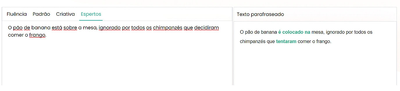 Uso do Parafraseador.io
