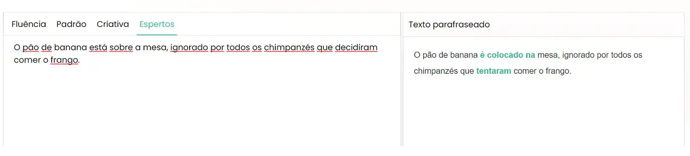 Uso do Parafraseador.io