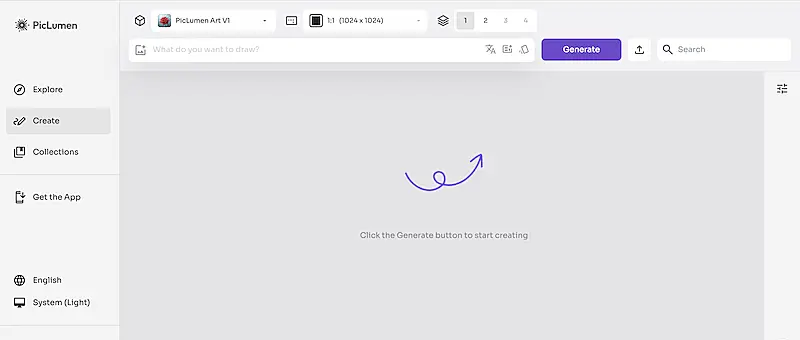 PicLumen AI image generator