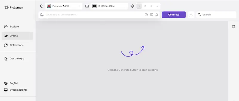 PicLumen AI image generator