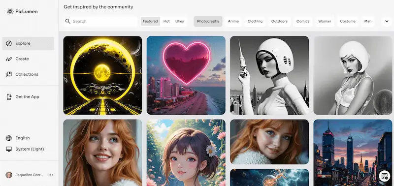 PicLumen community page