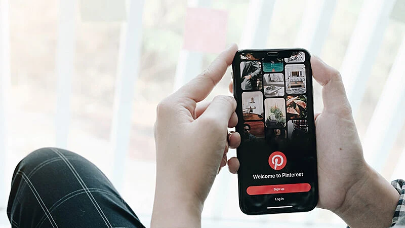 Captura de tela do logo do aplicativo Pinterest