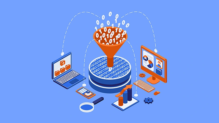 Ilustración conceptual de datos