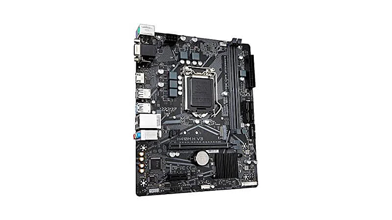 imagem de uma placa mãe da Gigabyte H410M V3