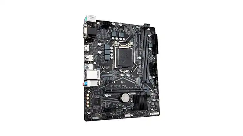 imagem de uma placa mãe da Gigabyte H410M V3