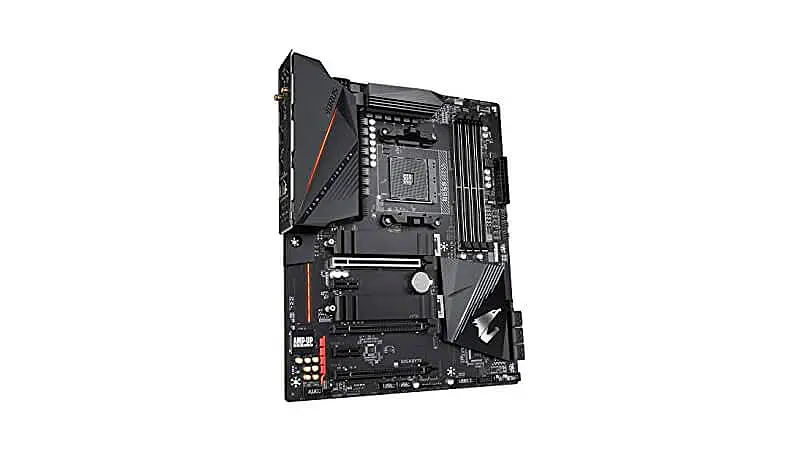imagem de uma placa mãe B550 AM4 da Gigabyte