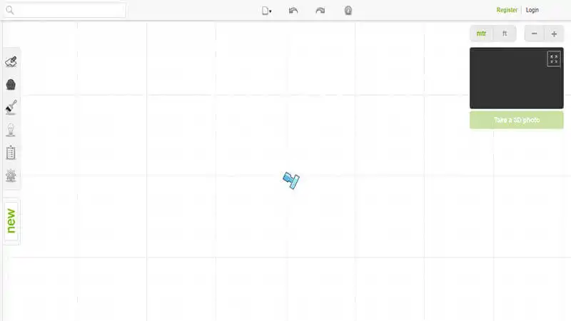 Planta baixa online Captura de tela do RoomStyler