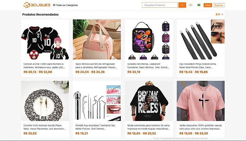 Captura de tela do 3Cliques