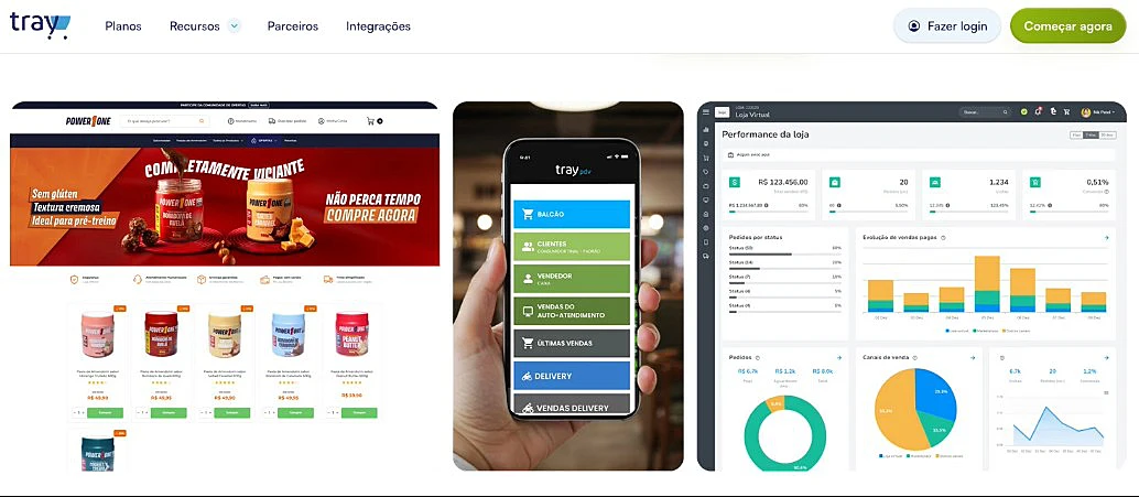 Captura de tela do Tray