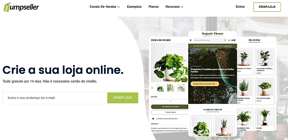 Captura de tela do Jumpseller