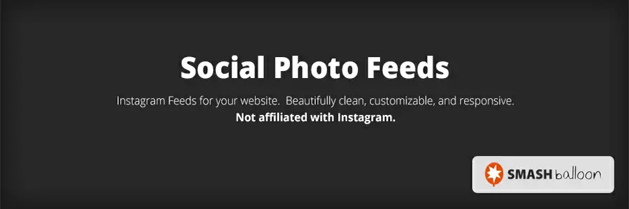 Banner do plugin de WordPress Smash Balloon