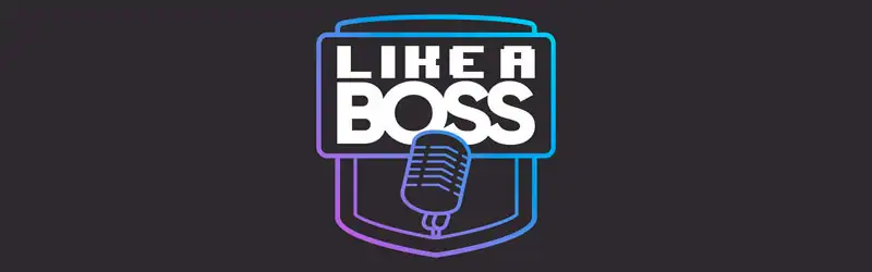 logo do podcast para empreendedores Like a Boss