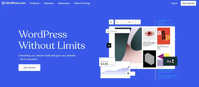 Popular CMS platforms - WordPress WordPress website